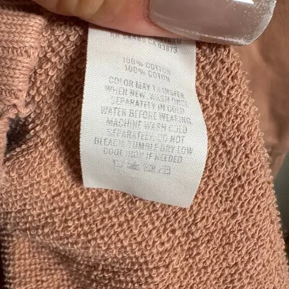 Aerie Terracotta Oversized V-Neck Sweater XS Boho Cozy Worn-In Look - Picture 4 of 4